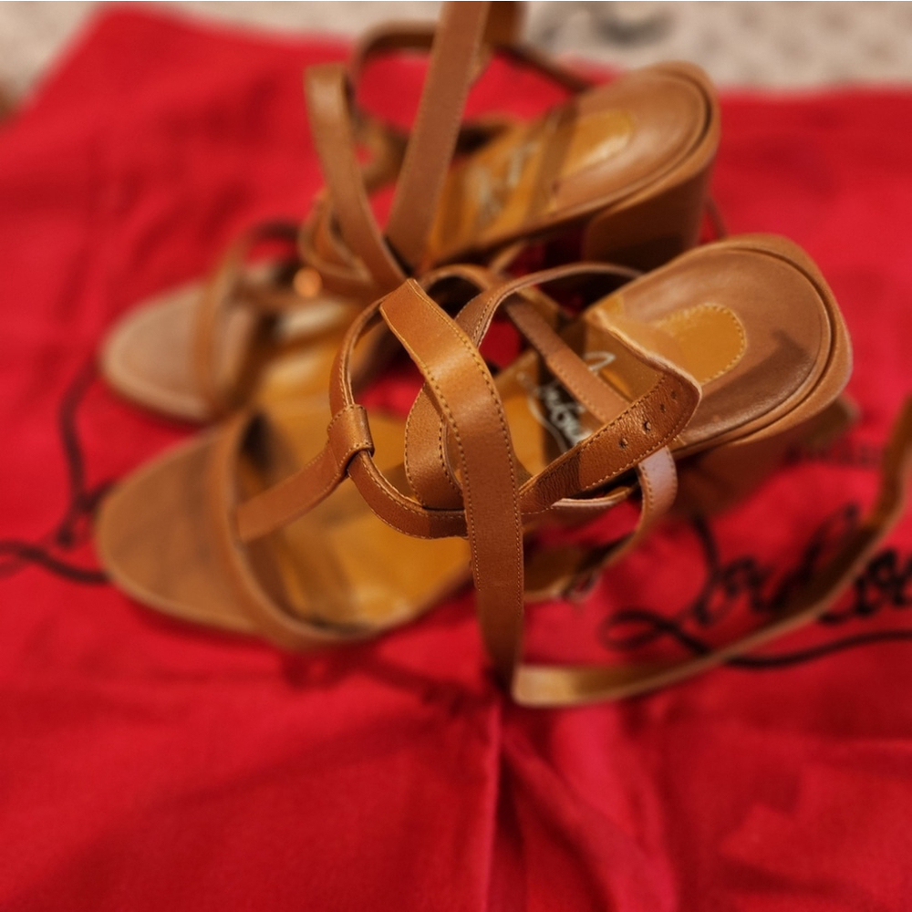 Sold NWB Christian Louboutin Heeled Sandals - Authentic! - Picture 7 of 14